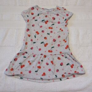 Carter's White Dress with Cherry Print